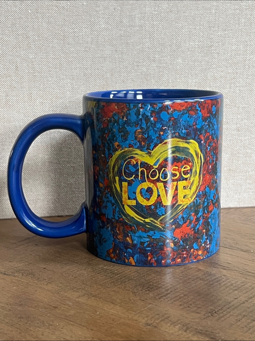 Penzeys "Choose Love" ceramic mug